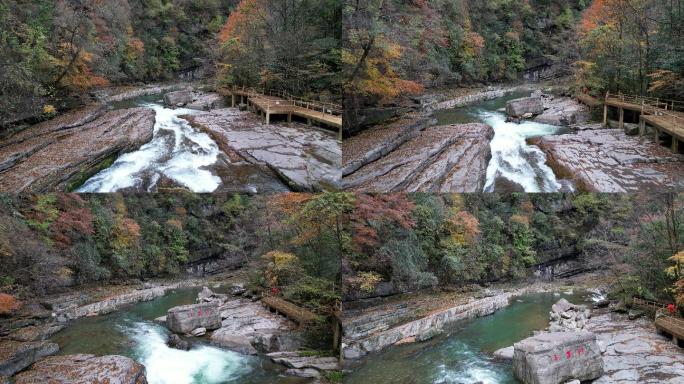 秦岭 龙脉  航拍 玉龙河 山水