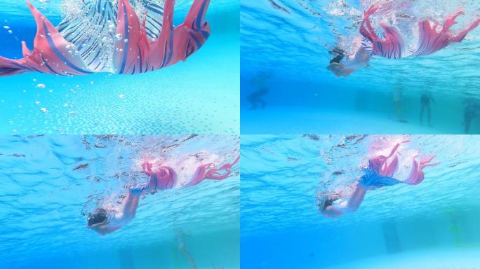 泳池里的美人鱼：一种另类的水中舞蹈04