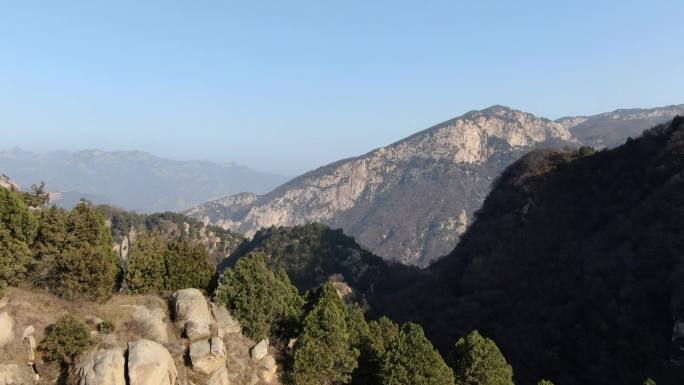 北京密云山区深秋风景