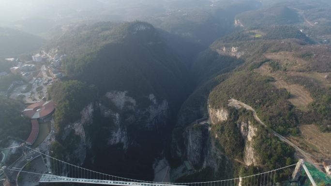 湖南张家界慈利县张家界大峡谷航拍4K