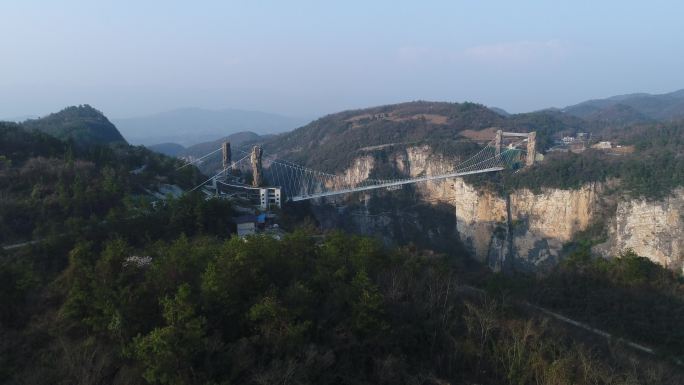 湖南张家界慈利县张家界大峡谷航拍4K