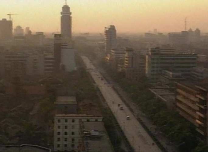 90年代成都城市俯拍