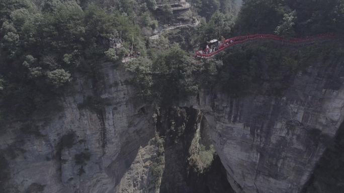 湖南张家界森林公园武陵源风景区航拍4K