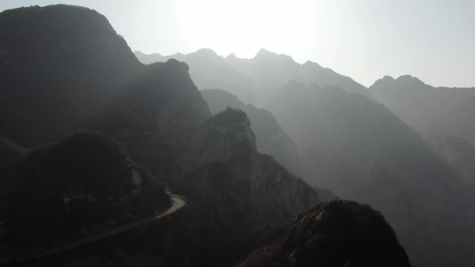 北京密云山区深秋风景