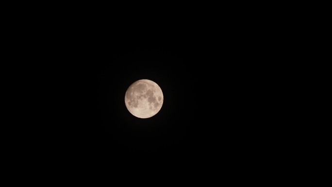 4K中秋圆月满月月亮升起