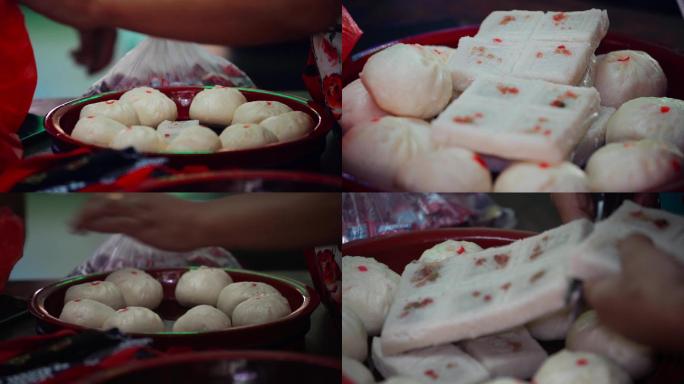 亲戚整理婚礼上的东西