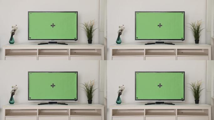 客厅电视绿幕素材