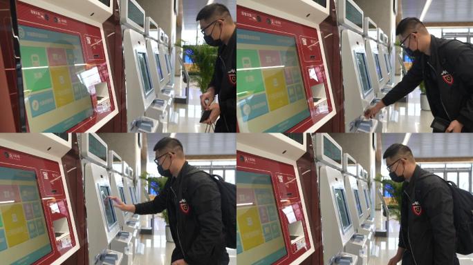 北京朝阳站火车站自动取票环境