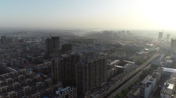 甘肃庆阳宣传片庆阳城市风光航拍日出4K