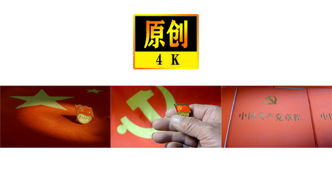 4K红色党建爱国主题教育类宣传素材