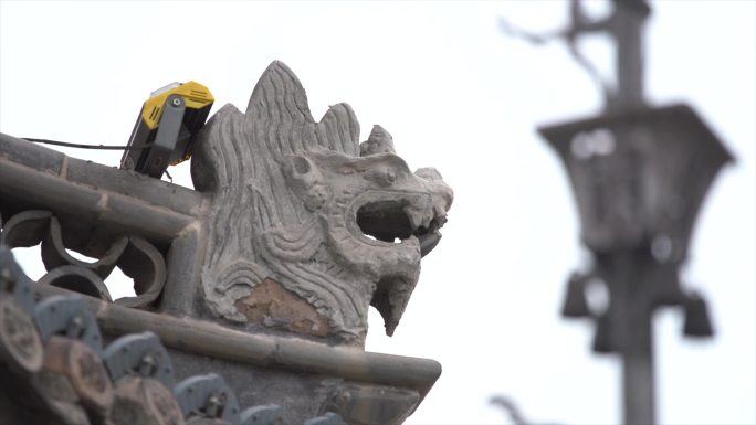 飞檐一角 风铃 古韵 古代建筑 夕阳