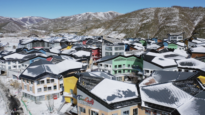 雪后冬奥崇礼太子城雪后高铁雪如意4k