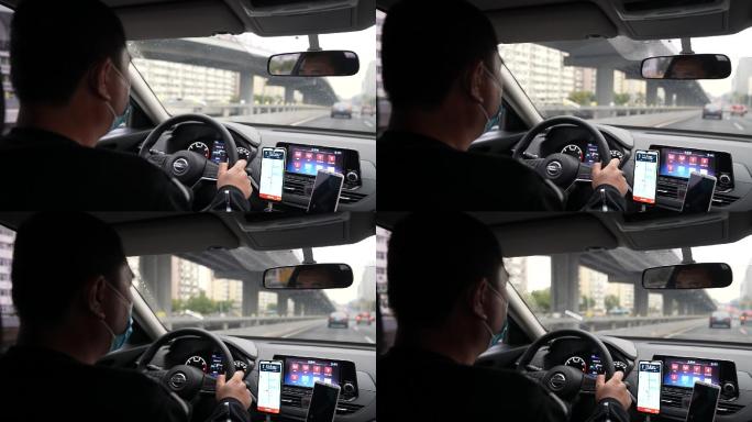 北京网约车司机开车（无露脸）