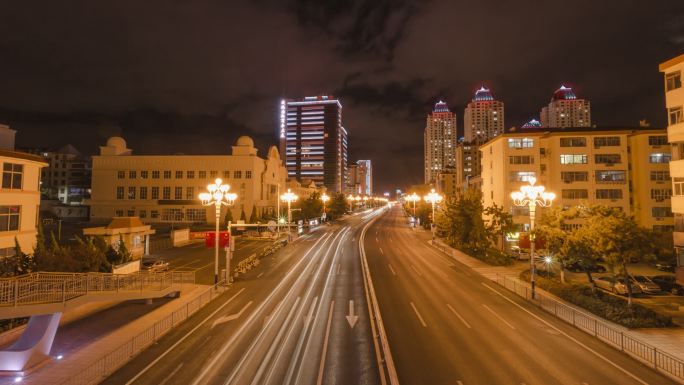 海滨路夜景延时