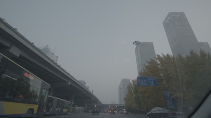北京环路立交桥下