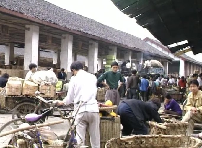 90年代成都果品批发市场影像