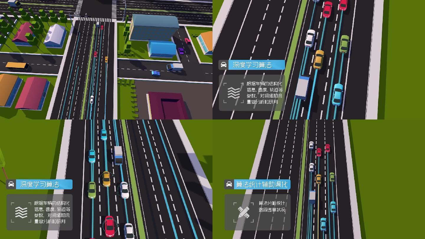 城市公路智慧交通机动车汽车辆自动驾驶模型