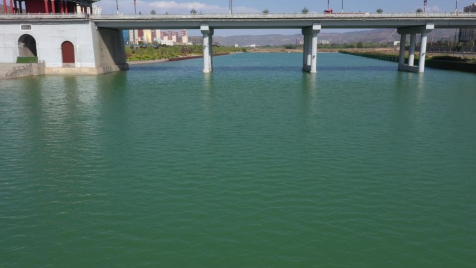 甘肃天水宣传片天水麦积渭河大桥航拍4K