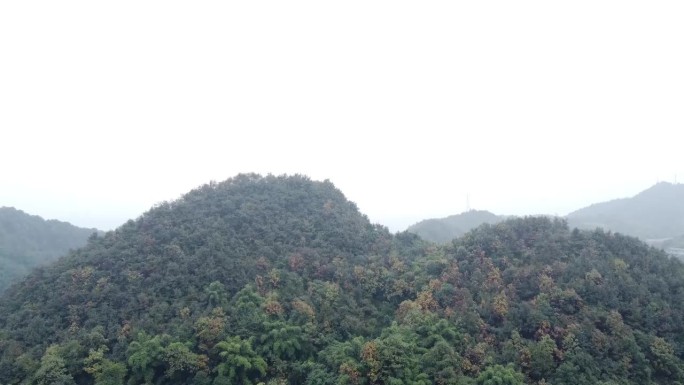 航拍重庆云岭公园  城堡