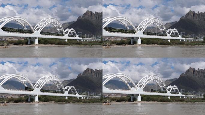 青藏铁路拉萨河大桥 宣传片素材 实拍