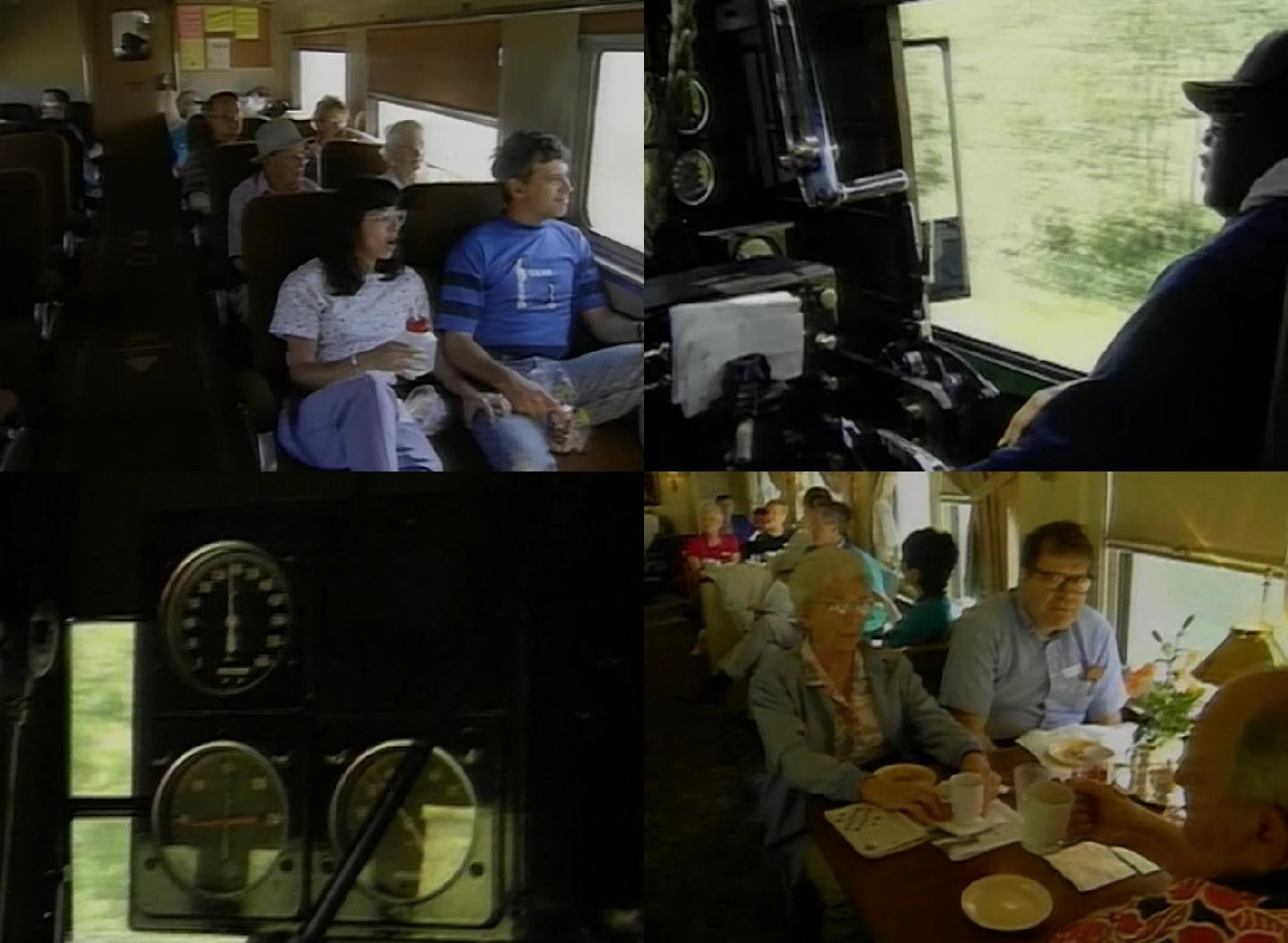 90年代美国游览火车影像