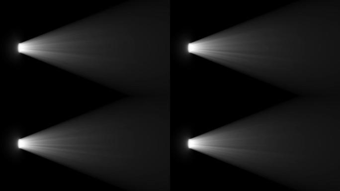 4K一束白色强光投影光线投影光束无缝循环