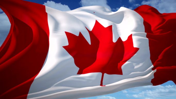 加拿大国旗视频素材