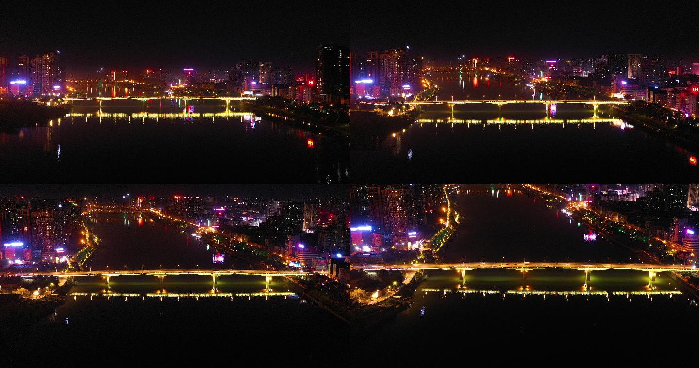 4K衡阳市区夜景延时