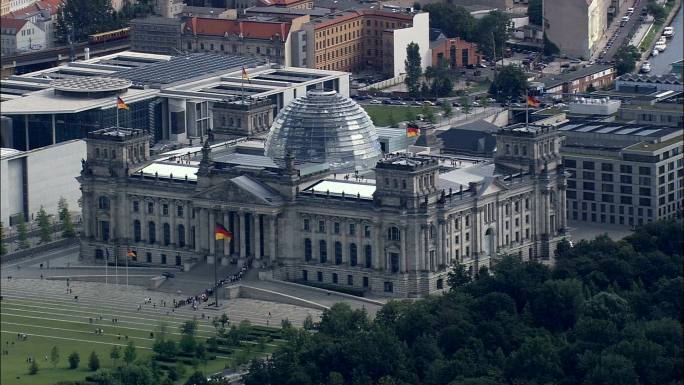 德国国会大厦鸟瞰图