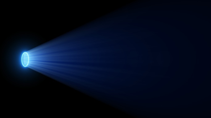 4K一束蓝色灯光投影光线投影光束