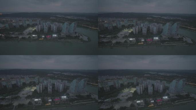 绵阳城区夜景航拍(S-LOG3颜色)60