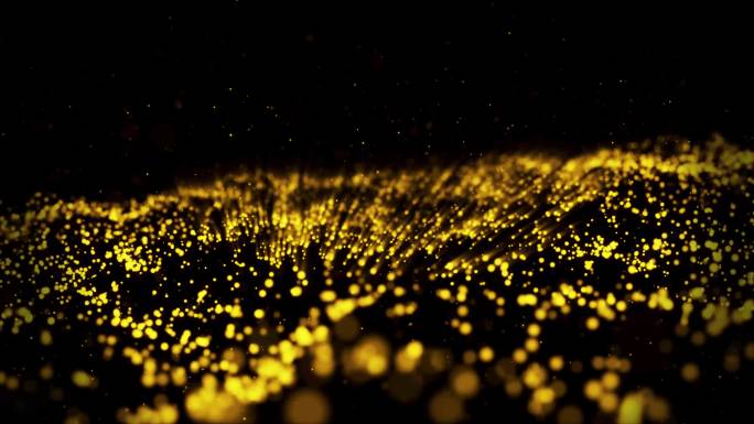 金色粒子海洋