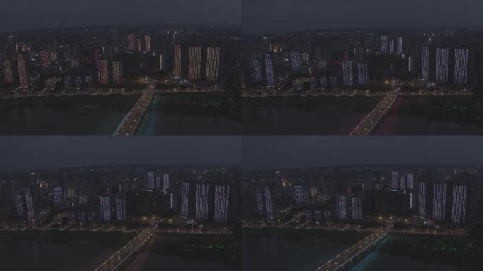 绵阳城区夜景航拍(S-LOG3颜色)53