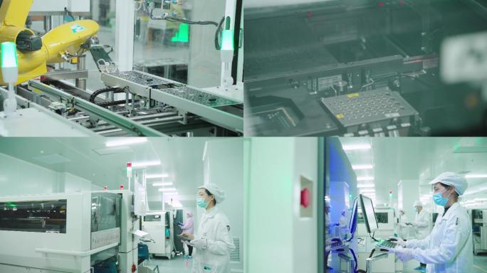 【4K综合】现代模组芯片电子生产科技