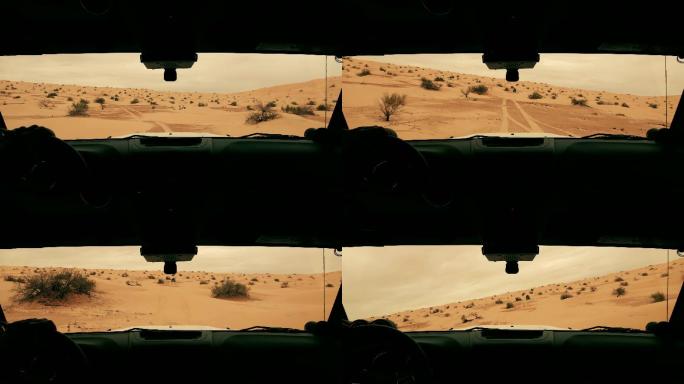 在撒哈拉沙漠驾驶越野车