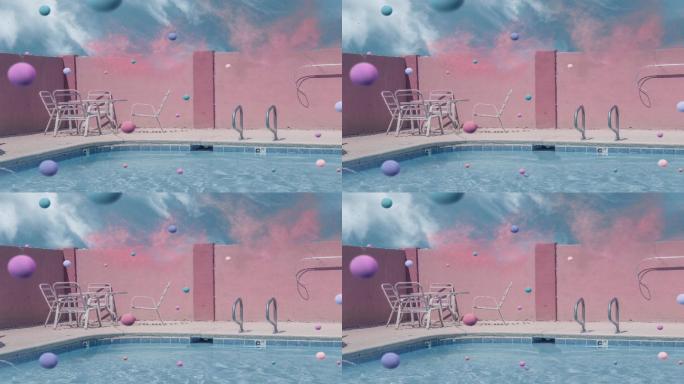 超现实的水池模拟游泳池超3D模拟场景三维