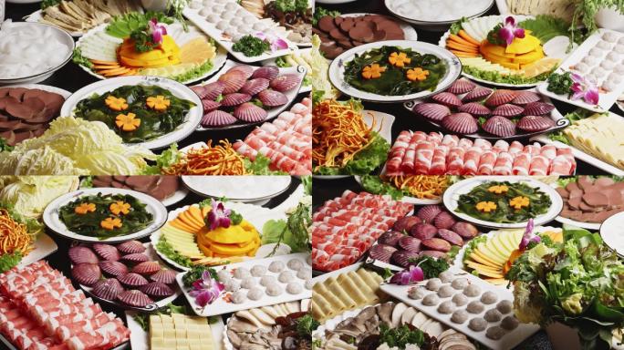 涮锅 火锅 麻辣 蔬菜 海鲜 美食