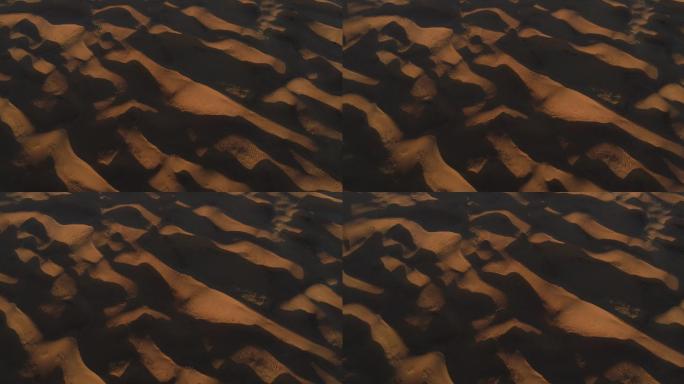 阿拉善盟沙漠地质公园沙漠日出阴影