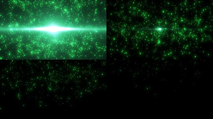 绿色粒子光效爆炸1-alpha通道