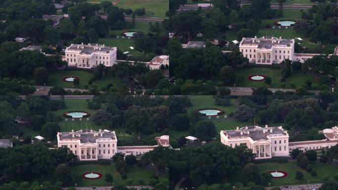白宫鸟瞰图美国政府权利地标美利坚共和国