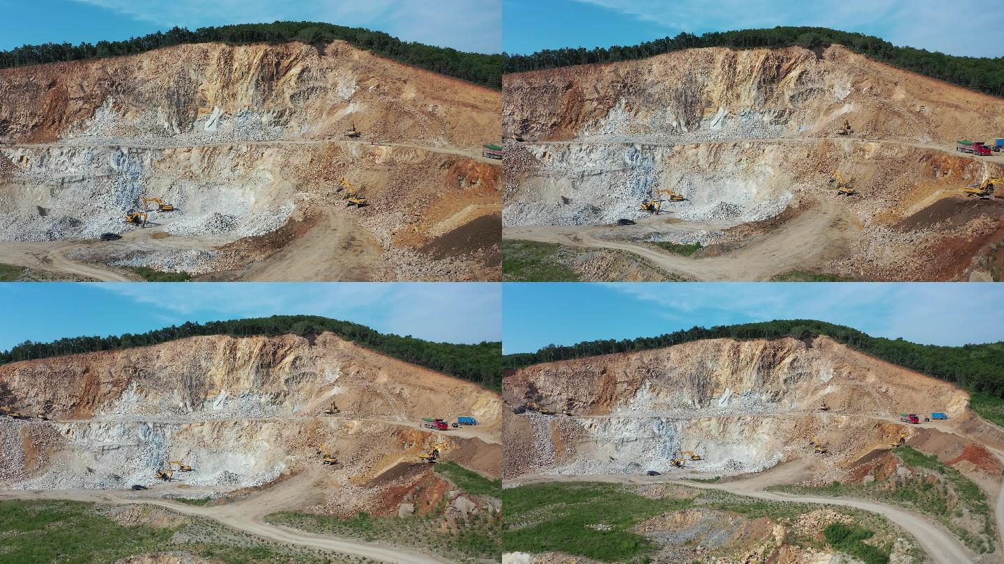 铁矿 矿山挖掘机 开采 挖掘 破碎挖掘机