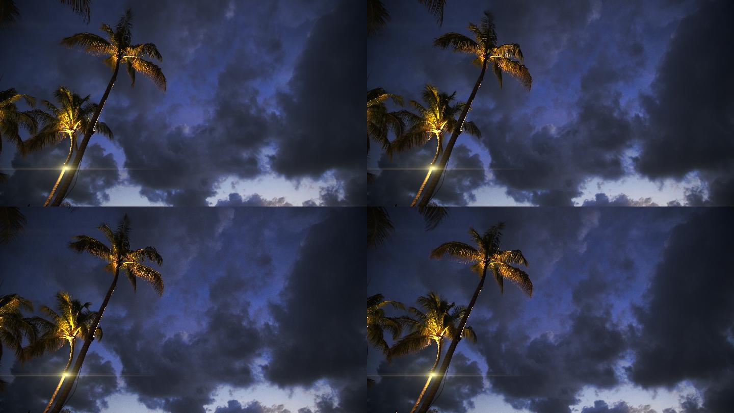佛罗里达群岛上的日落