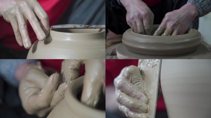 制作陶瓷 陶瓷拉坯
