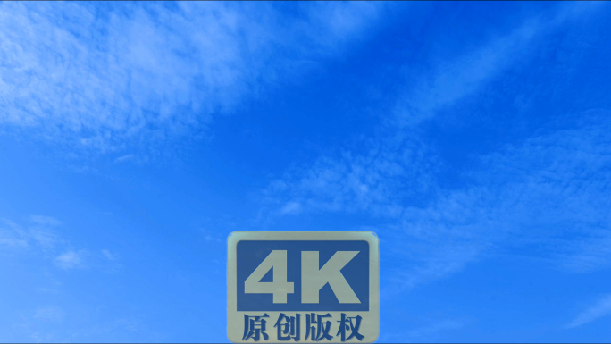 蓝天白云延时摄影视频素材4K