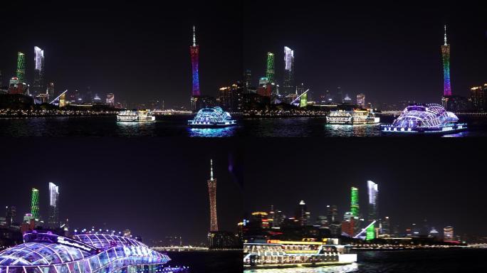 广州珠江夜景 夜游珠江 广州