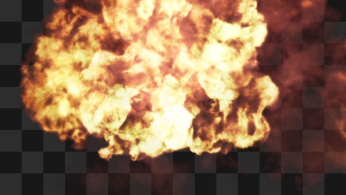 爆炸火焰冲屏3-alpha通道