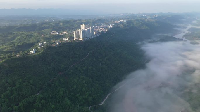 重庆市渝北区兴隆云海航拍