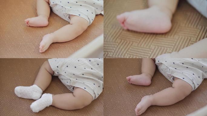 睡觉的婴儿手脚