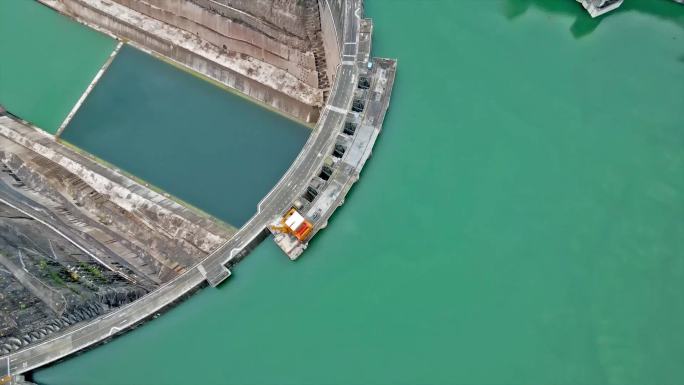 溪洛渡水电站全视角4K高清航拍素材