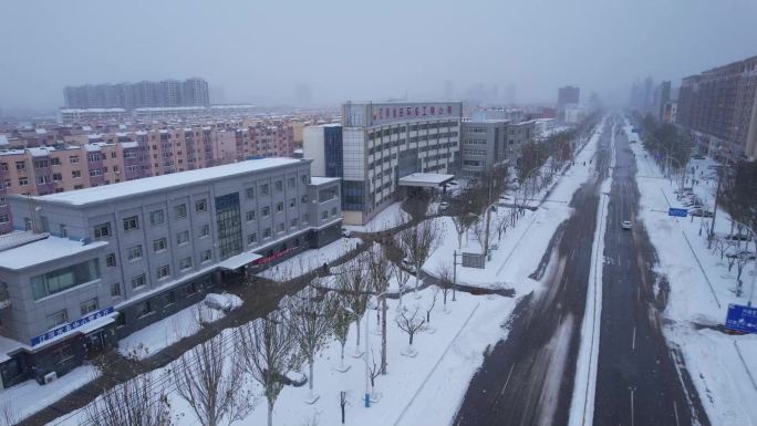 暴雪航拍 大雪航拍 雪 东北大雪